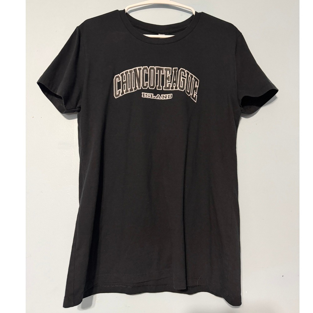 Next Level Apparel XXL Chincoteague Island Graphic Tee Black Souvenir Shirt 2412